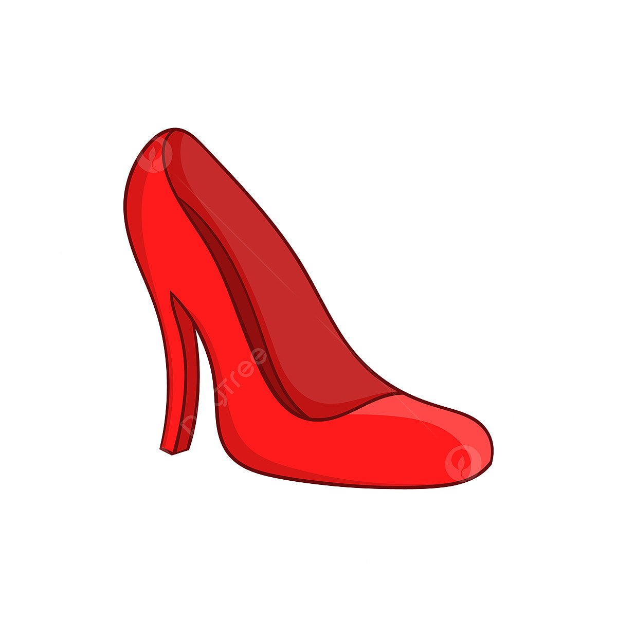 Pngtree Red Women Shoes Icon Cartoon Style Png Image 5096966 1